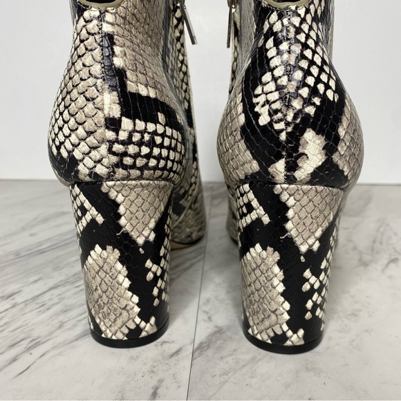 New! Marc Fisher Unno Snakeskin Leather Bootie 6 1/2 - Picture 4 of 13